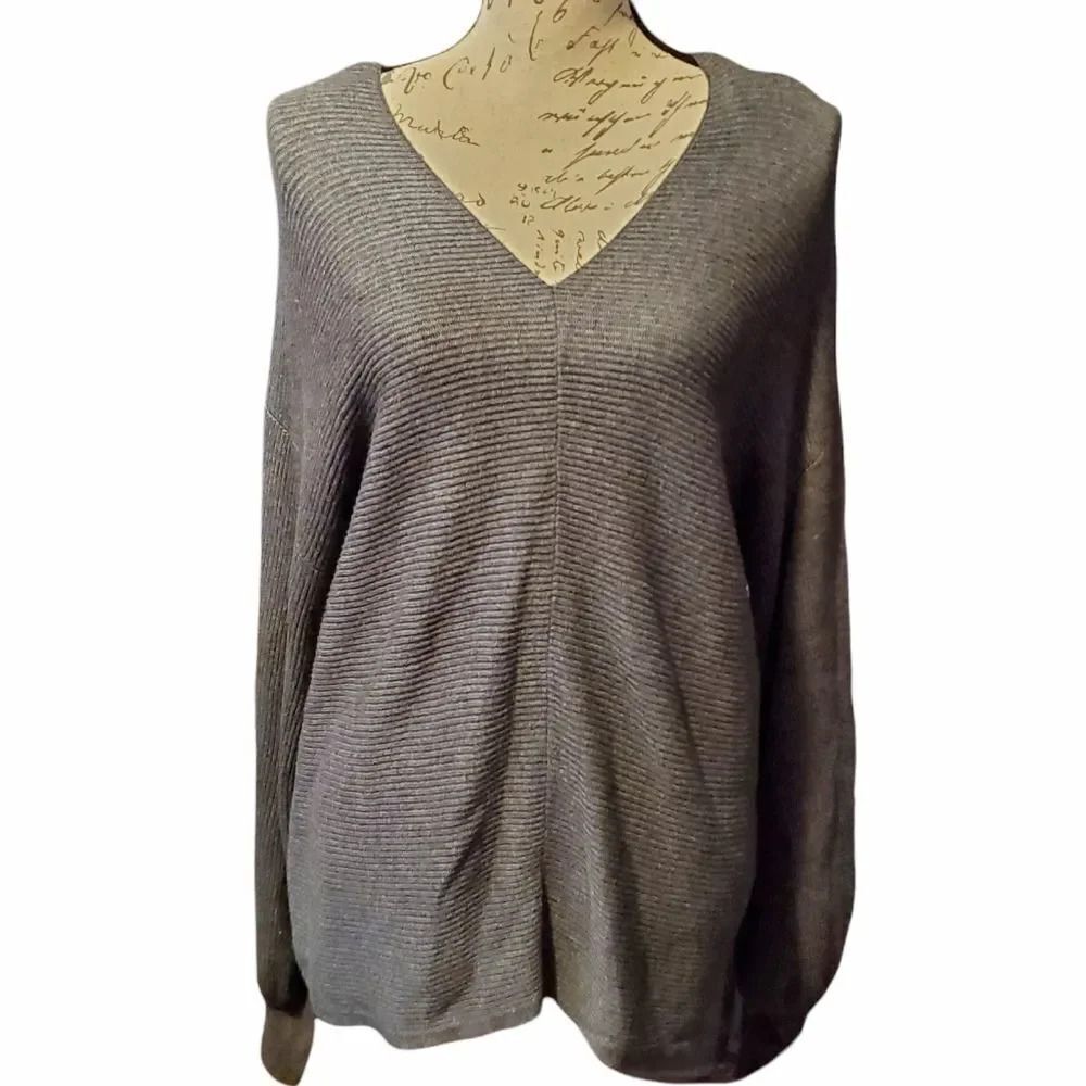 1. State Gray V-Neck Sweater